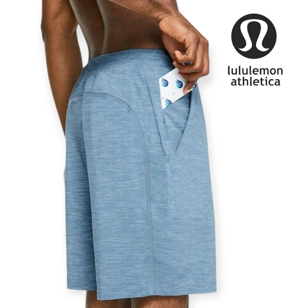 Lululemon Men's Pace Breaker Gray Athletic Sport Short 9" Stretch Size Small - Picture 2 of 16
